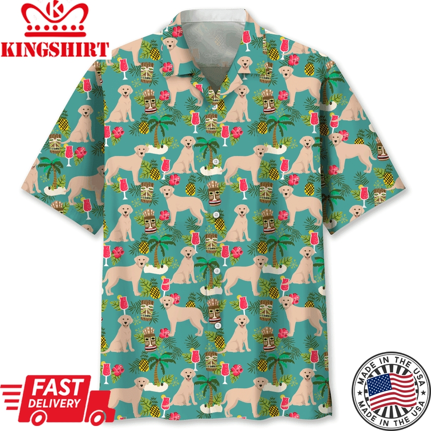 Labrador Hawaiian Beach Trendy Hawaiian Shirt