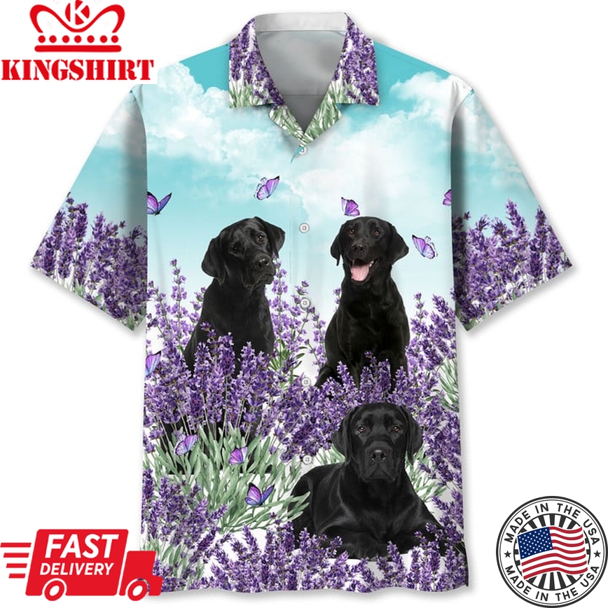 Labrador Lavender Hawaii Shirt