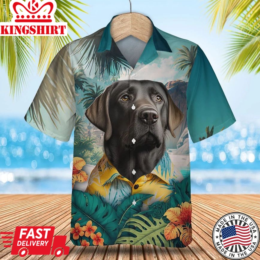 Labrador Retriever 1 - 3D Tropical Trendy Hawaiian Shirt