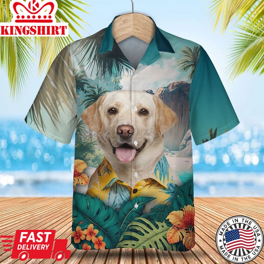 Labrador Retriever - 3D Tropical Trendy Hawaiian Shirt