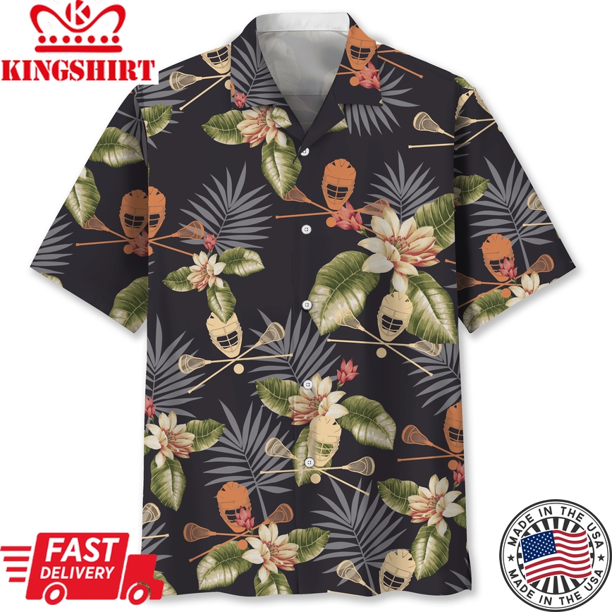 Lacrosse Trendy Hawaiian Shirt