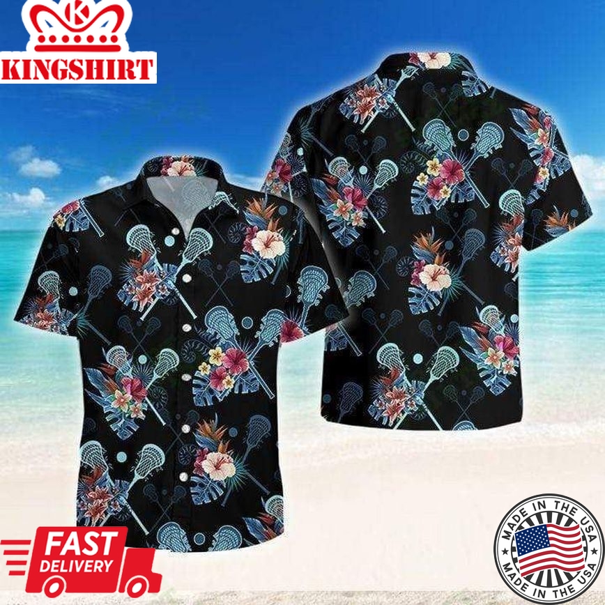 Lacrosse Tropical Hawaiian Shirt