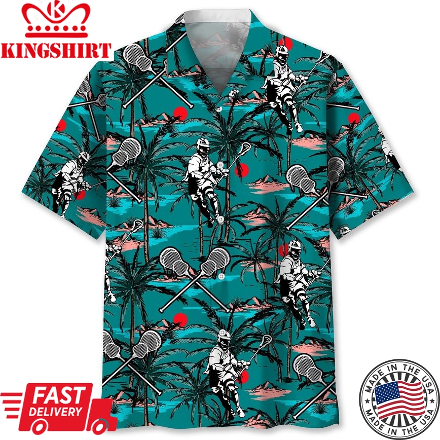 Lacrosse Vintage Trendy Hawaiian Shirt