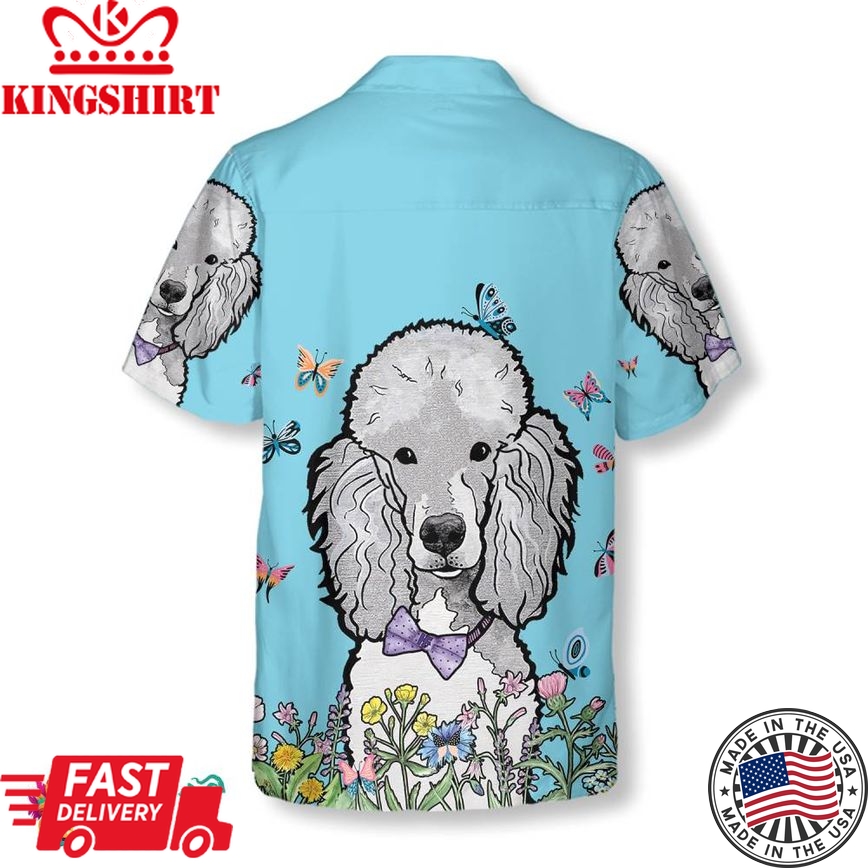 Lady Poodle & The Butterflies Hawaiian Shirt