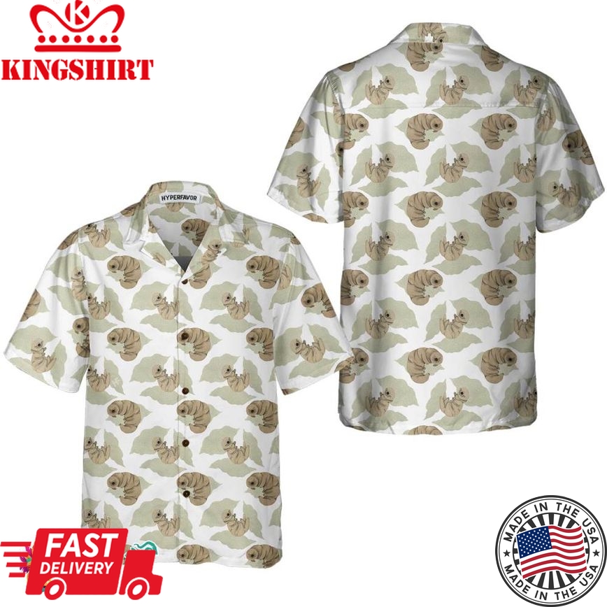 Larval Watercolor Pattern Hawaiian Shirt