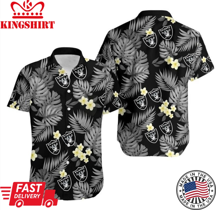 Las Vegas Raiders NFL Gift For Fan Hawaii Shirt And Shorts Summer Coll