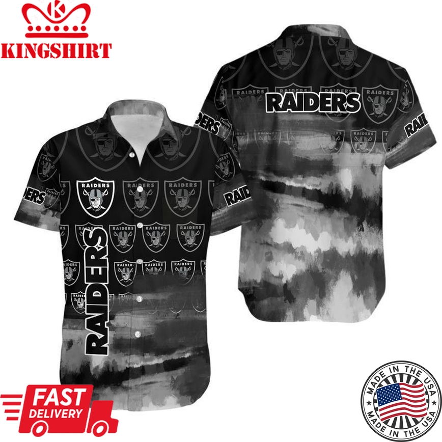 Las Vegas Raiders NFL Gift For Fan Hawaiian Graphic Print Short Sleeve