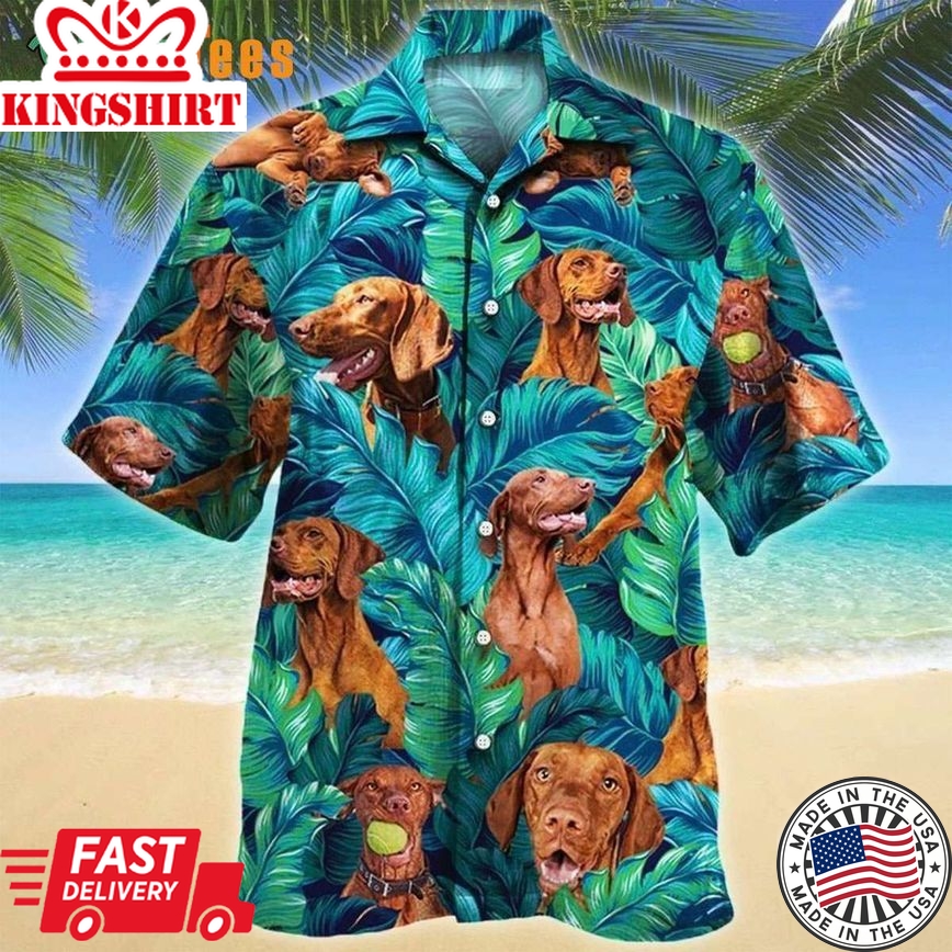 Laughing Vizsla Funny Trendy Hawaiian Shirt, Dog Trendy Hawaiian Shirt Perfect Gifts For Your Loved Ones