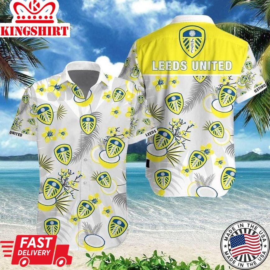 Leeds United Yellow Trendy Hawaiian Shirt Aloha Shirt