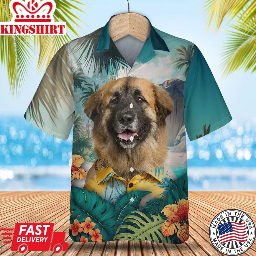 Leonberger Paradise Breeze - Discover the Magic of Hawaii with this Vibrant Shirt