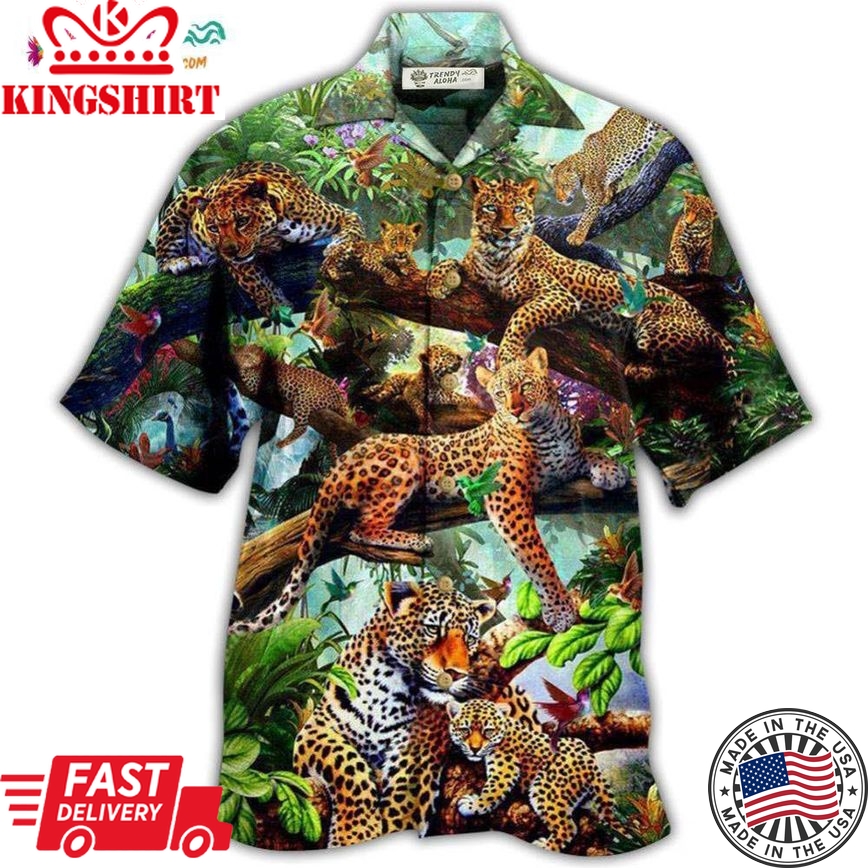 Leopard Animals Life Is Better With A Leopard In Forest Hawaiian Shirt