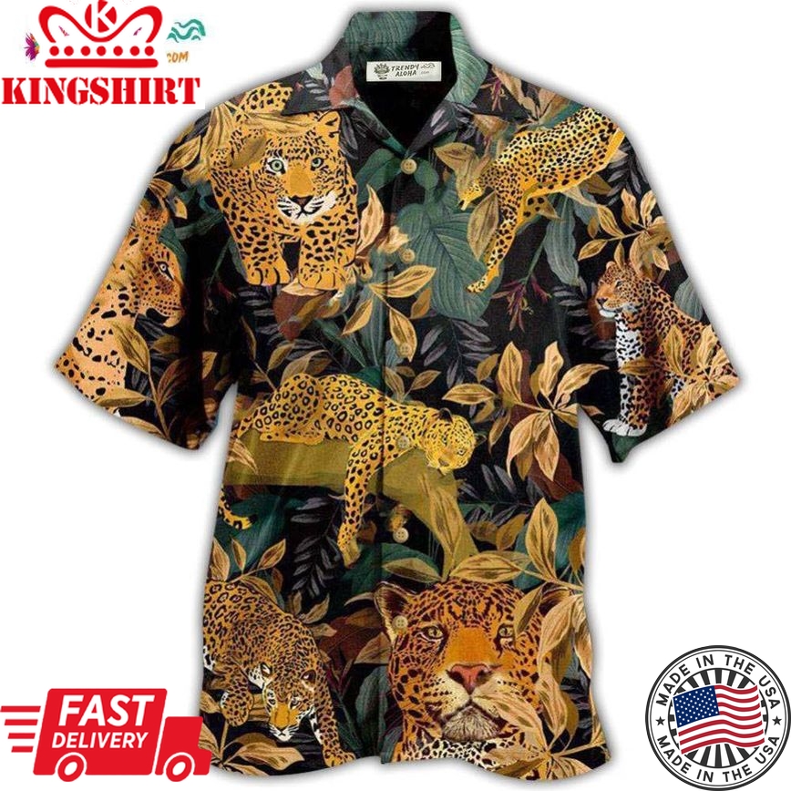 Leopard Animals Proud Leopard Natural Print Hawaiian Shirt