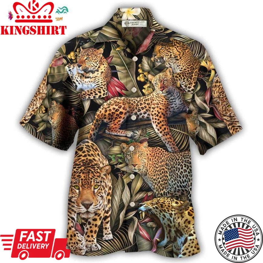 Leopard Into The Jungle Hawaiian Shirt