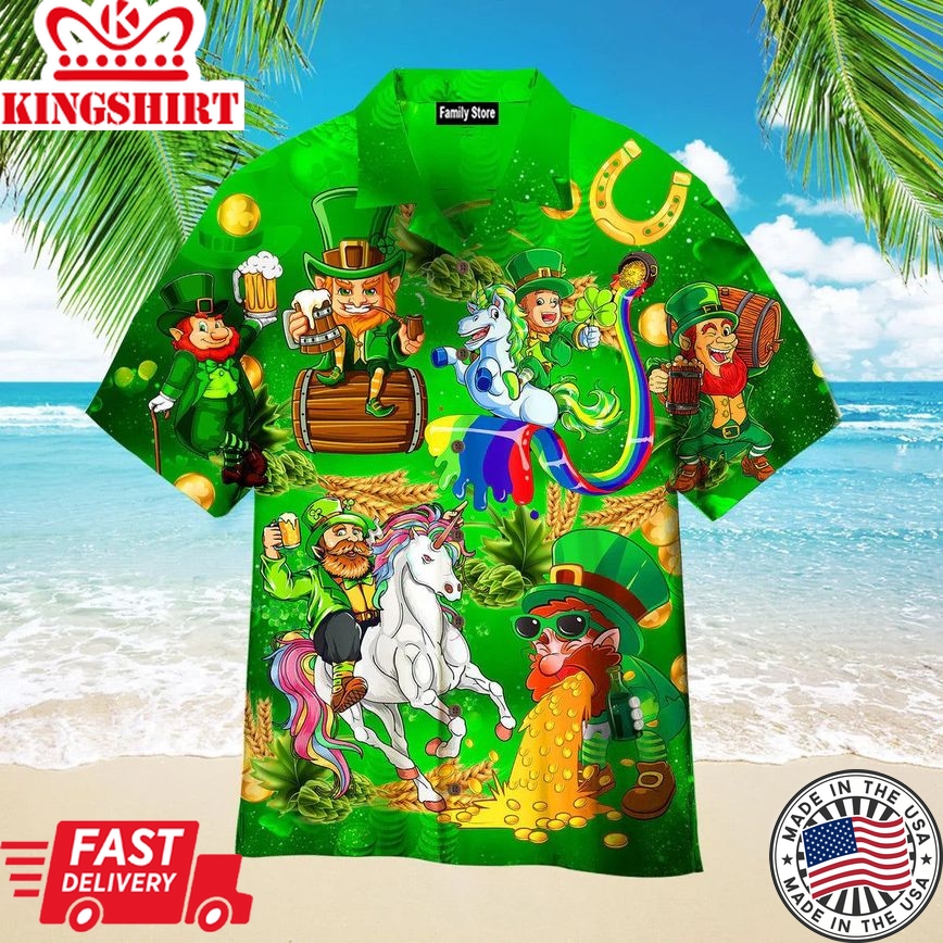 Lepricorn Leprechaun Unicorn Beer Hawaiian Shirts