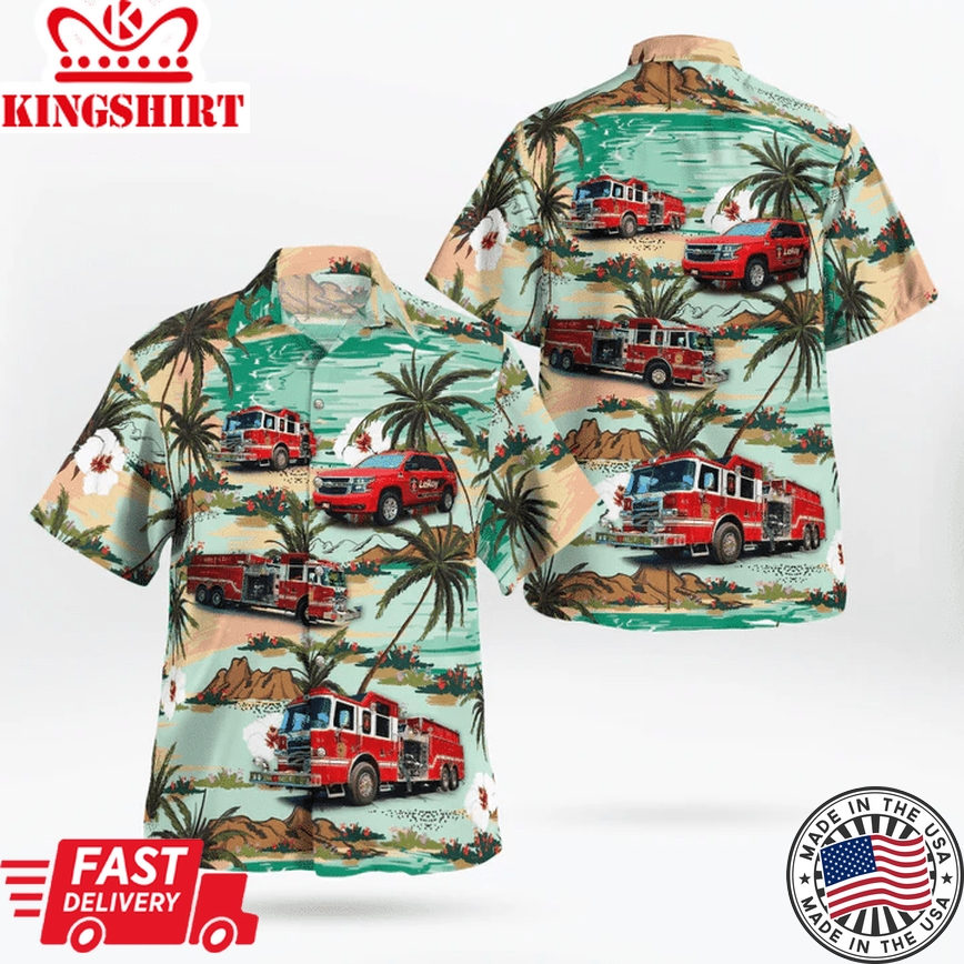 Leroy Fire Department, Le Roy, New York Trendy Hawaiian Shirt