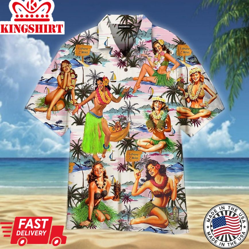 Let's Enjoy With Hawaiian Girls Trendy Hawaiian Shirt For