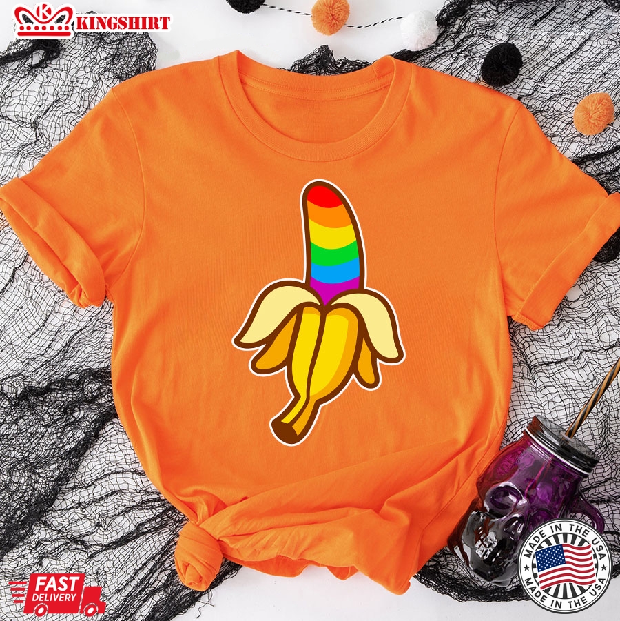 LGBT Banana Rainbow Flag Pride T-Shirt