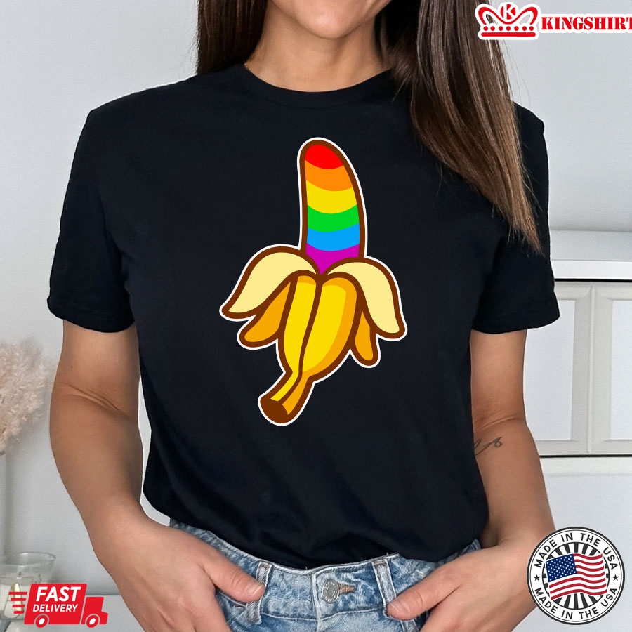 LGBT Banana Rainbow Flag Pride T-Shirt