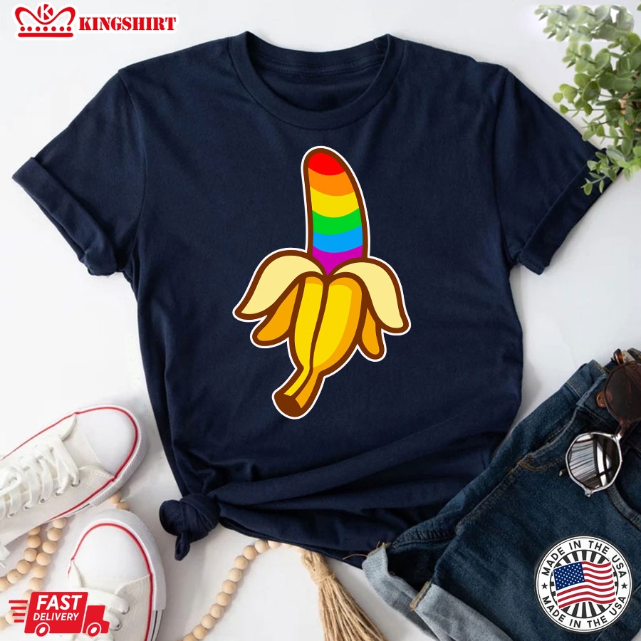 LGBT Banana Rainbow Flag Pride T-Shirt