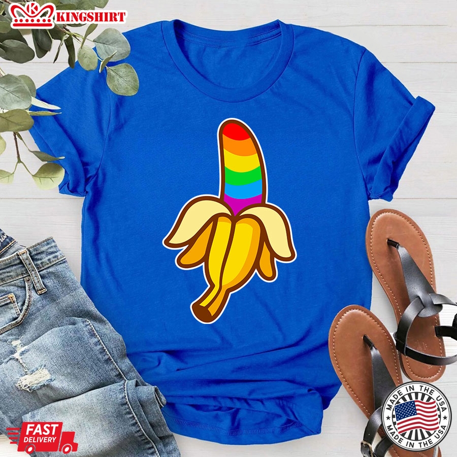 LGBT Banana Rainbow Flag Pride T-Shirt