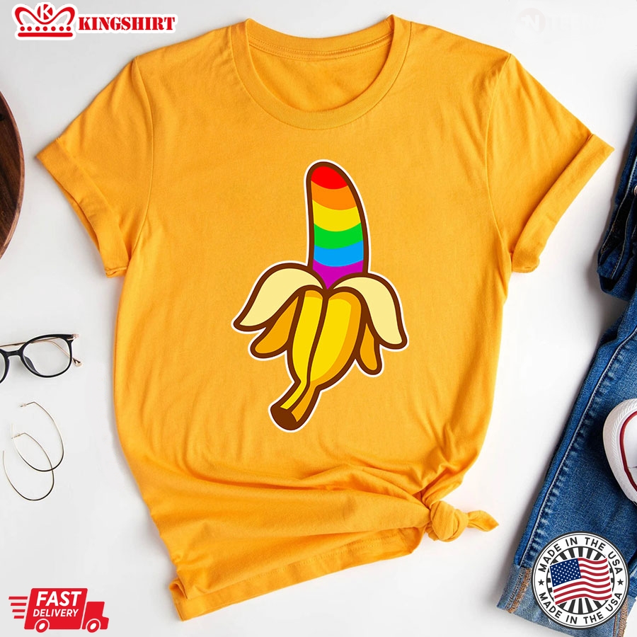 LGBT Banana Rainbow Flag Pride T-Shirt