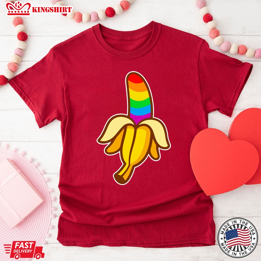 LGBT Banana Rainbow Flag Pride T-Shirt