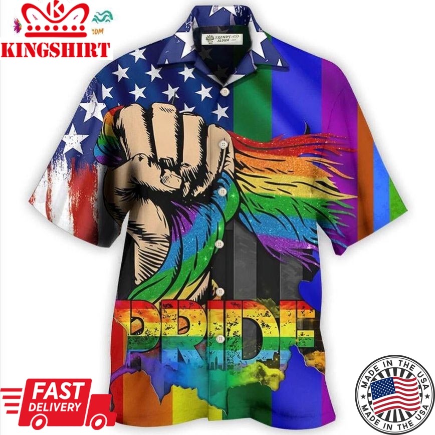 Lgbt Hand Love Is Love Hawaiian Shirt