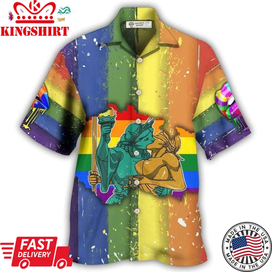 Lgbt Liberty And Justice For All Cool Hawaiian Shirt