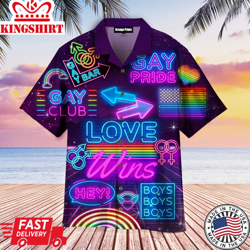 Lgbt Love Wins Pride Month Aloha Hawaiian Shirts For Men & For Women |