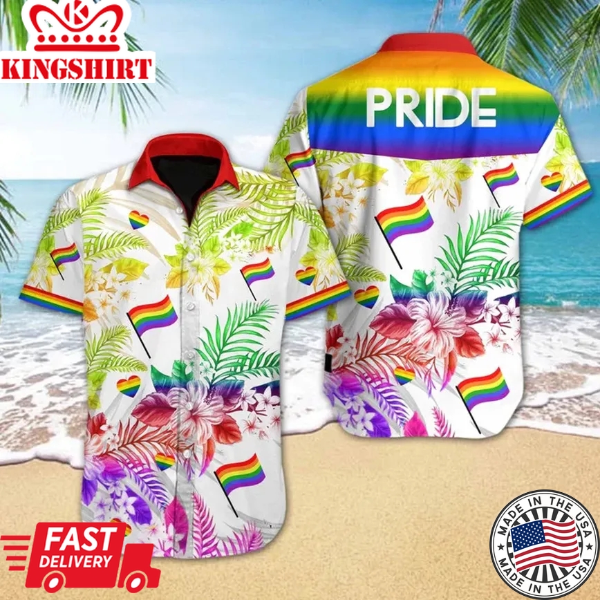 Lgbt Pride Love Is Love Vivid Trendy Hawaiian Shirt