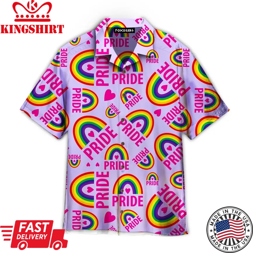 Lgbt Pride Month Trendy Hawaiian Shirt For Aloha Shirt