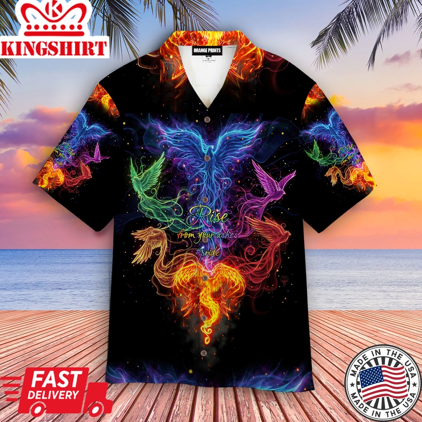 Lgbt Pride Rise From Your Ashes Hawaiian Shirt | For Men & Women |