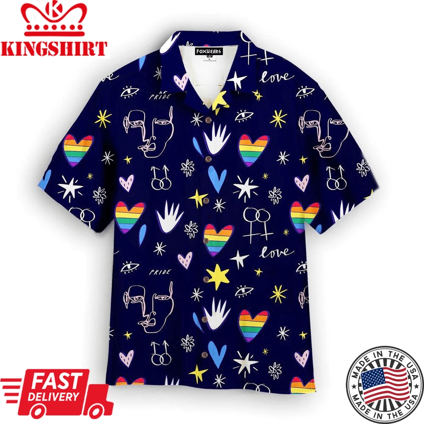 Lgbt Pride Trendy Hawaiian Shirt