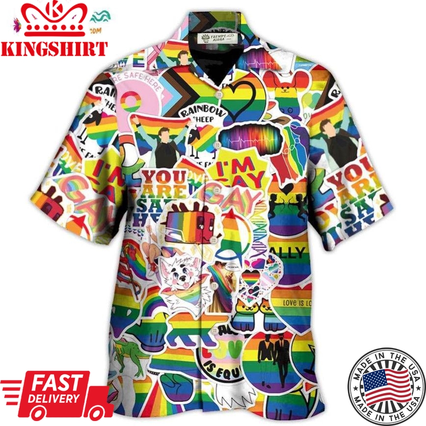 Lgbt Rainbow I'm Gay Hawaiian Shirt