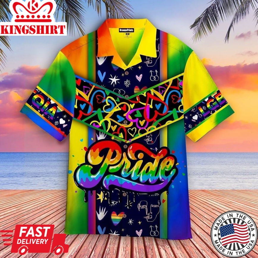 Lgbtq Pride Aloha Hawaiian Shirts For Men & For Women |