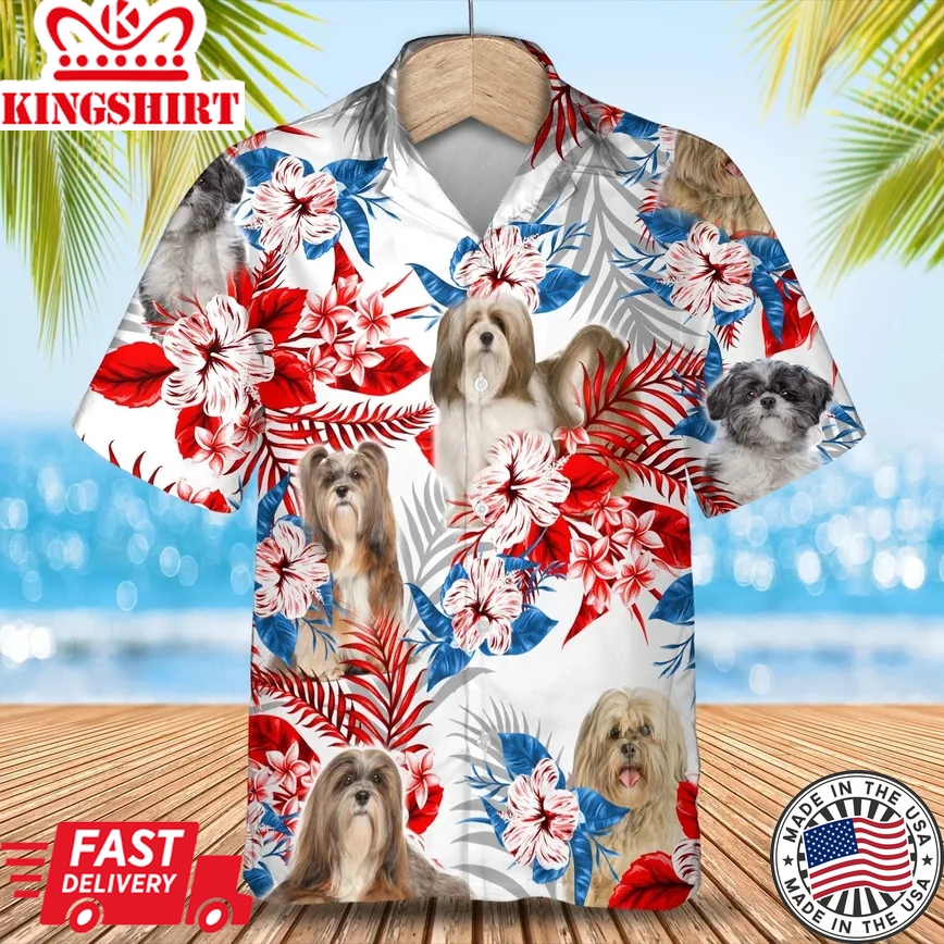 Lhasa Apso Trendy Hawaiian Shirt Summer Aloha Shirt, Trendy Hawaiian Shirt For Men And Women