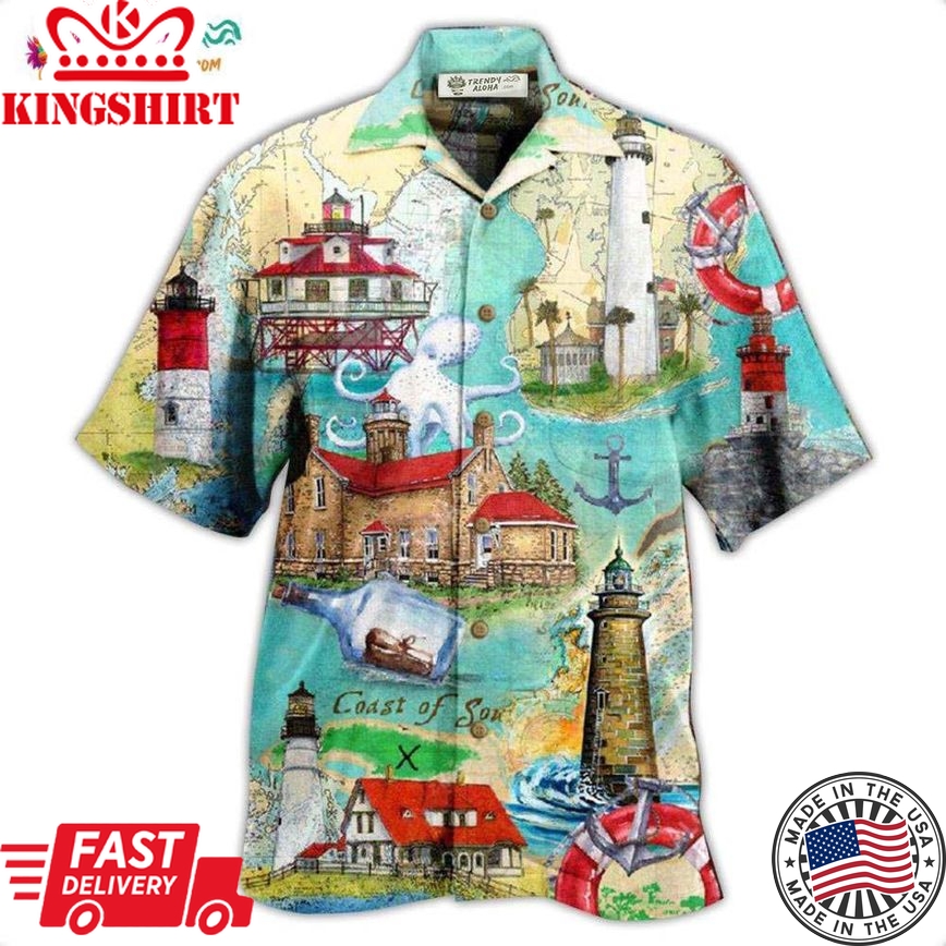 Lighthouse Take The Cruise Of Your Life Follow The Lighthouse Hawaiian Shirt