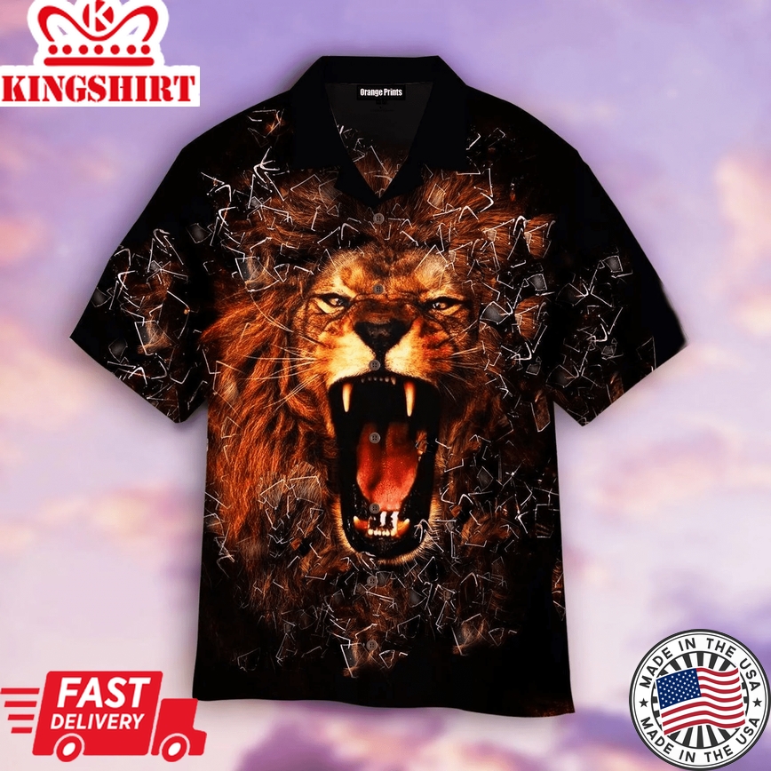 Limit Breaking Lion Trendy Hawaiian Shirt For