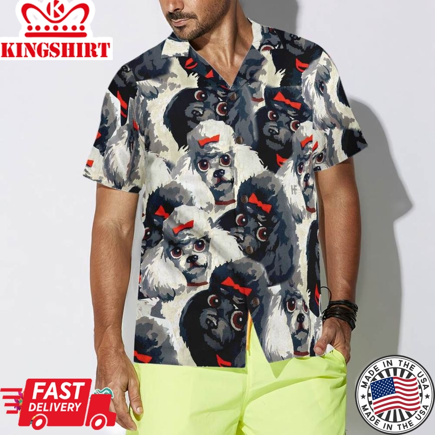 Little Sweet Poodles Hawaiian Shirt