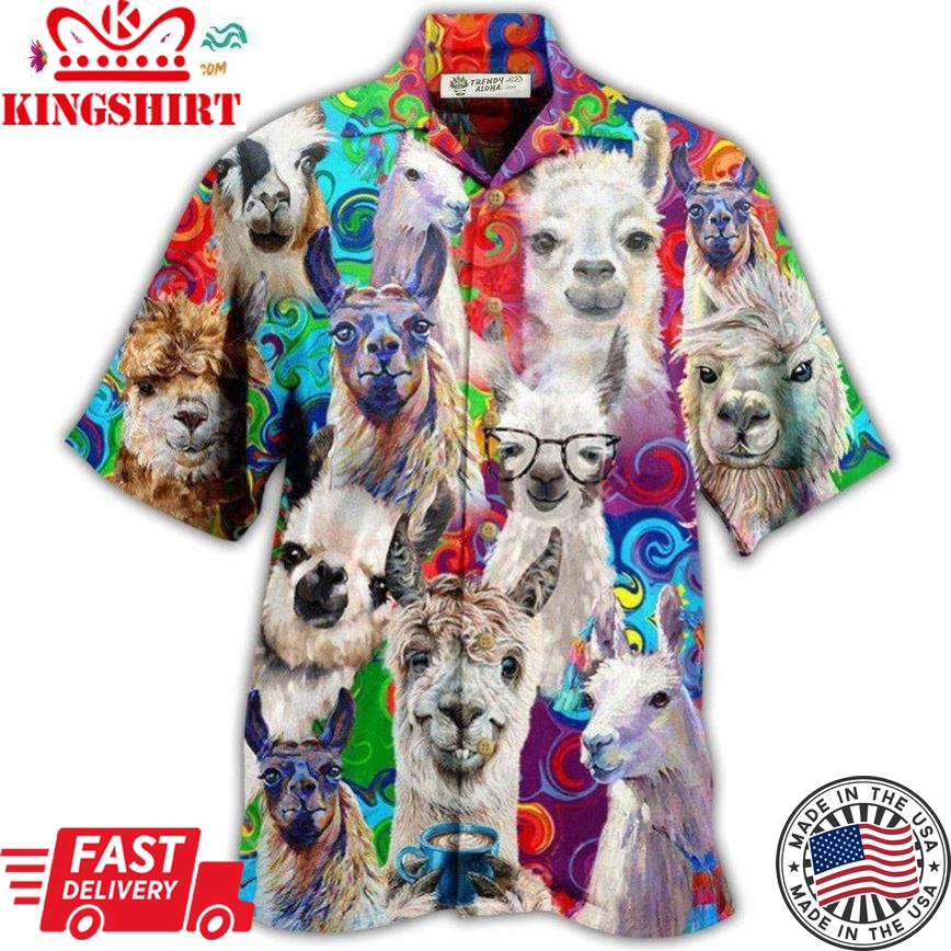 Llama Nah My Prob Llama Hawaiian Shirt