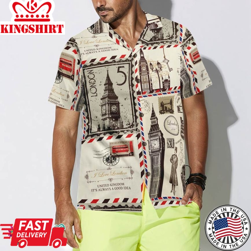 London Pattern Hawaiian Shirt