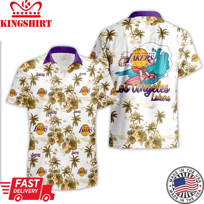 Los Angeles Lakers Vibrant Hawaiian Shirt Exclusive