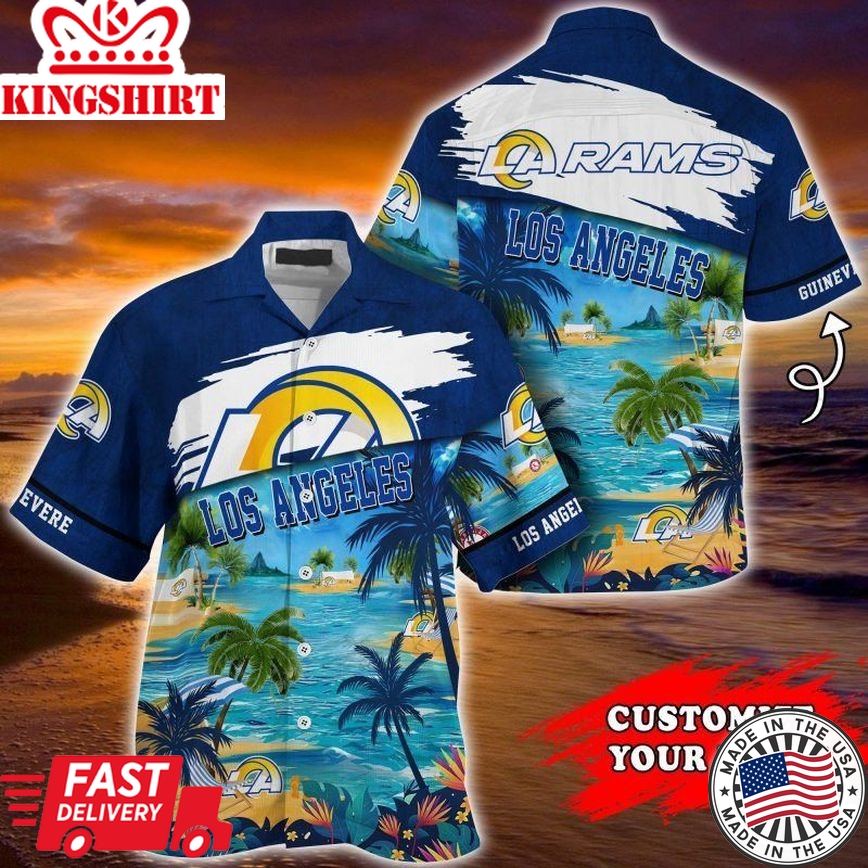 Los Angeles Rams NFL Customized Summer Hawaiian Shirt