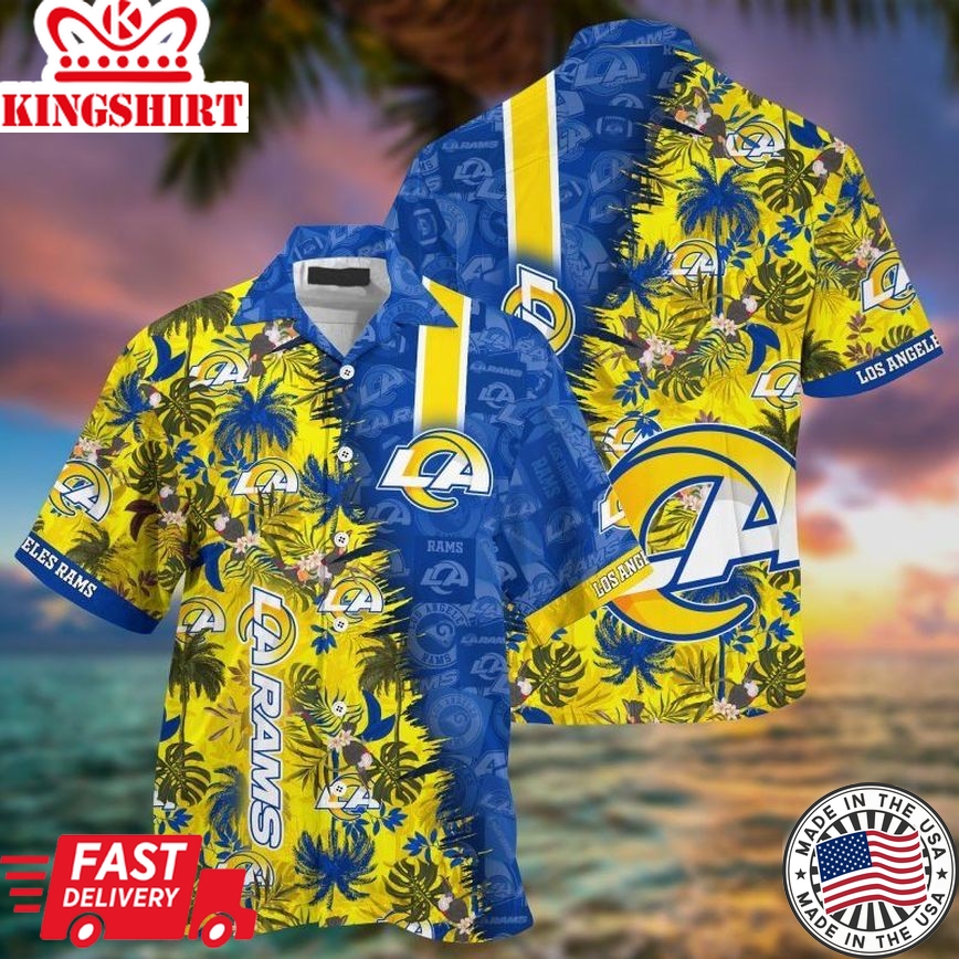 Los Angeles Rams NFL Summer Hawaiian Shirt And Shorts