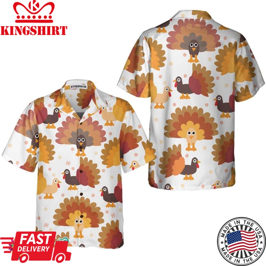 Lots Of Turkeys Thanksgiving Hawaiian Shirt, Thanksgiving Gobble Shirt, Gift For Thanksgiving Day