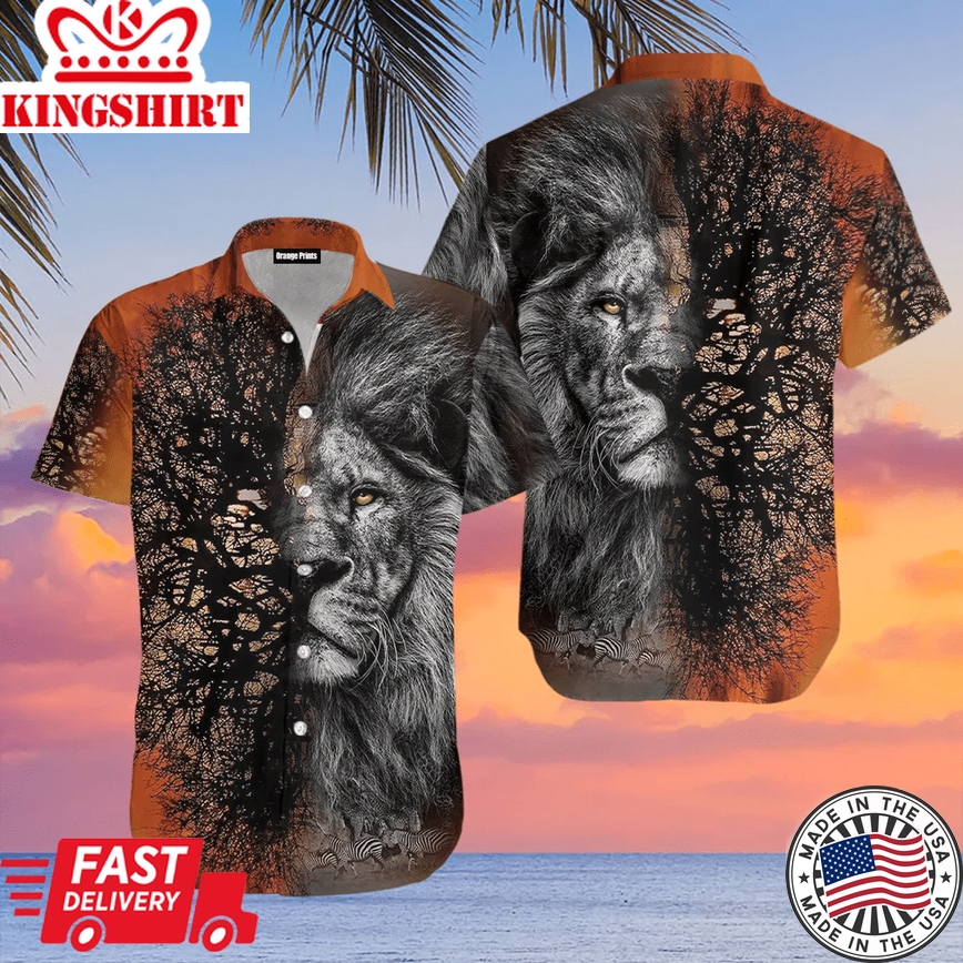 Love Lion King Trendy Hawaiian Shirt For