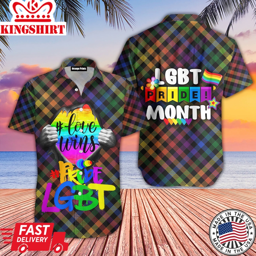 Love Wins Lgbt Pride Month Aloha Hawaiian Shirts For Men & For Women |