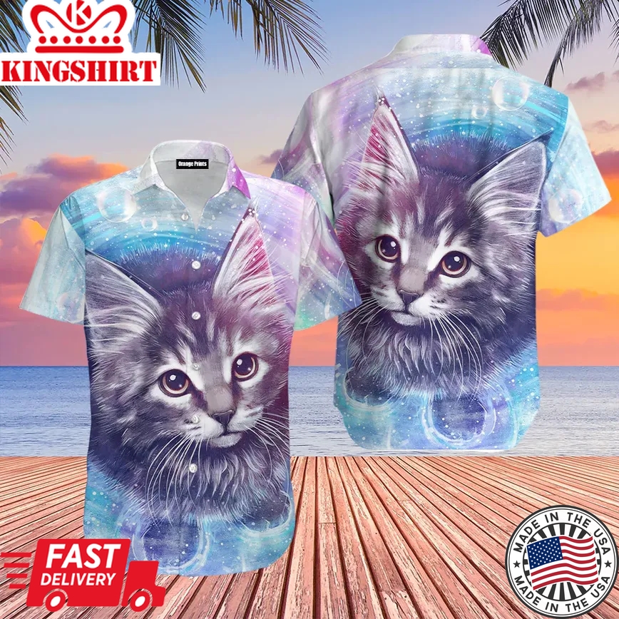 Lovely Cat Trendy Hawaiian Shirt For