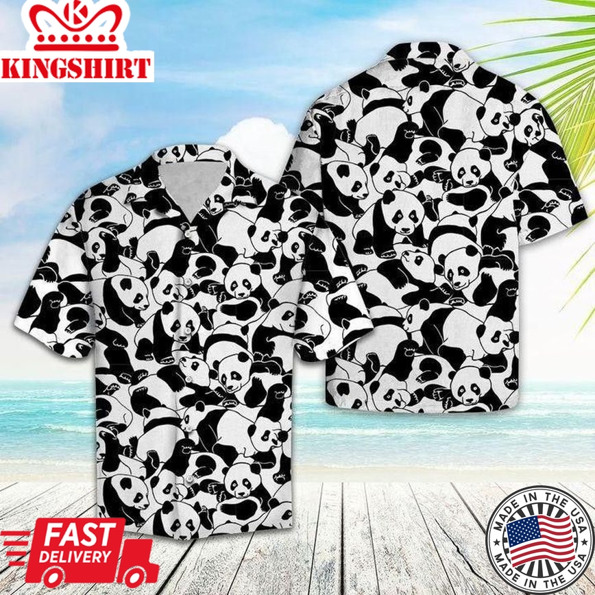 Lovely Panda Trendy Hawaiian Shirt