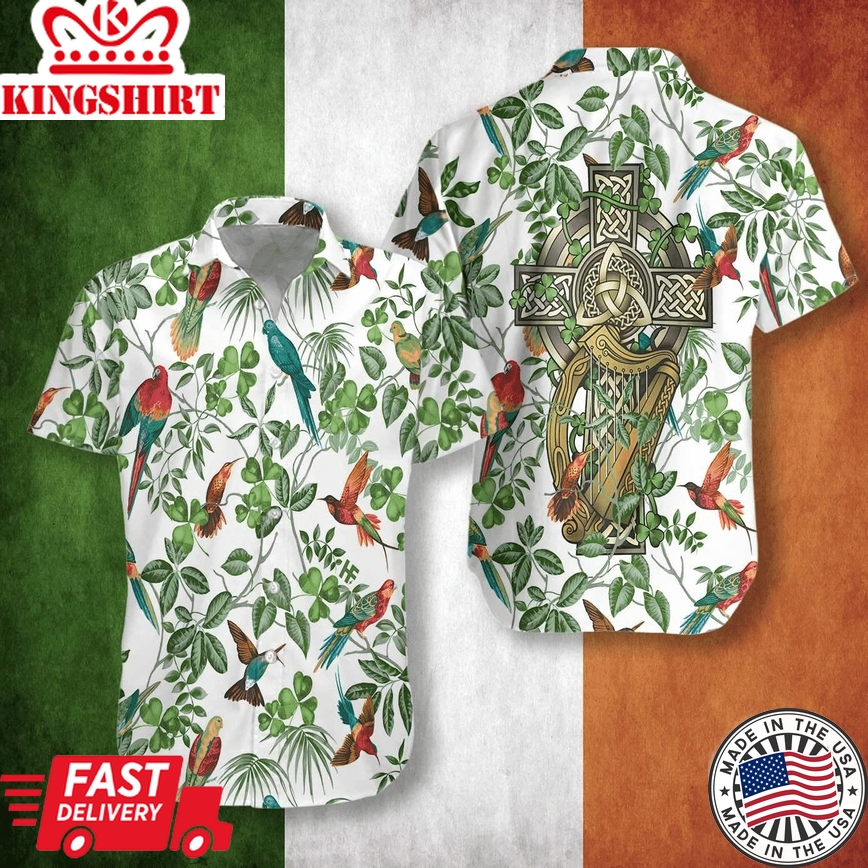 Luck of the Tropics: Saint Patrick's Day Beach Shirt